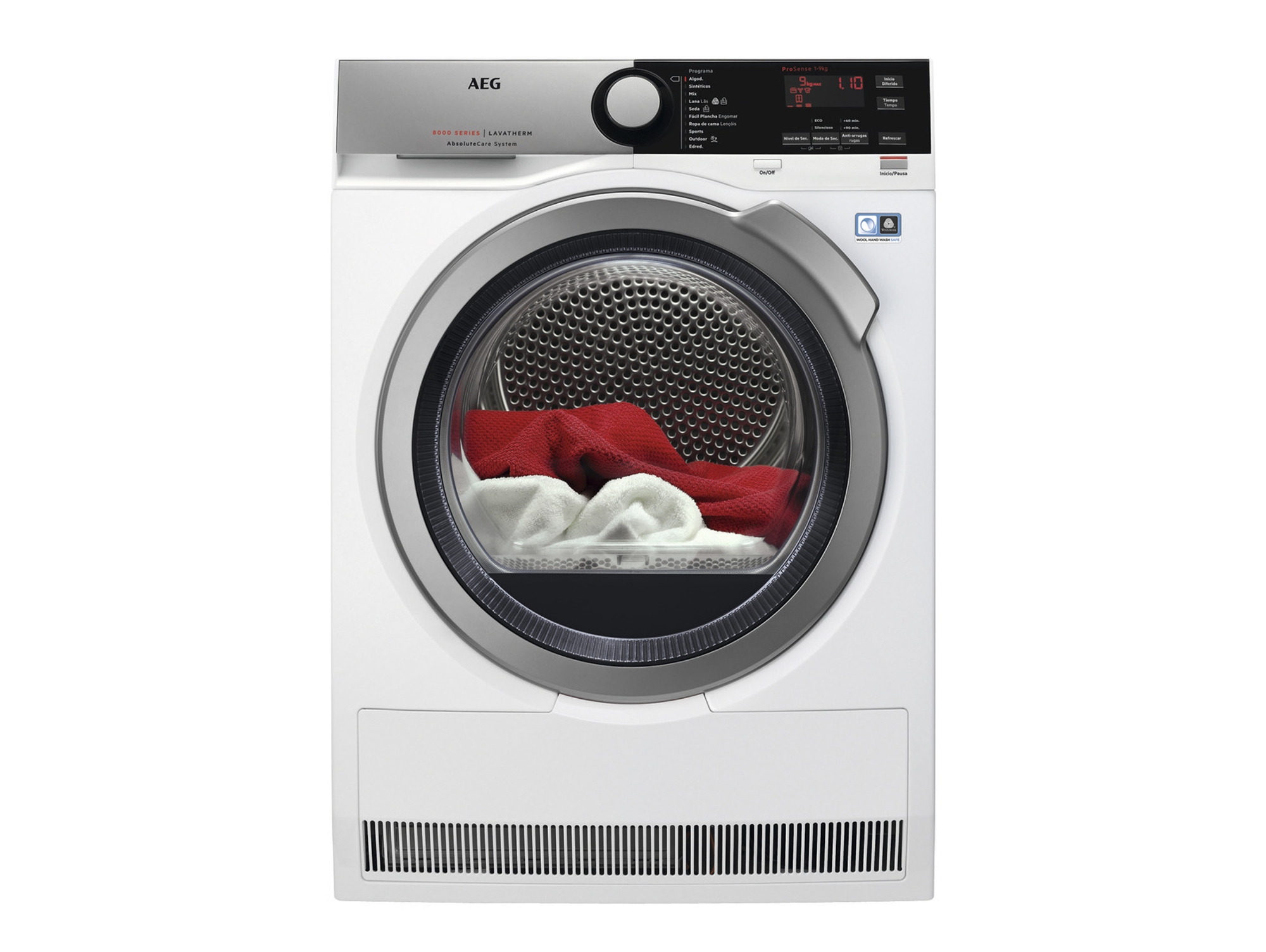 Secadora AEG T8DEE942 (9 kg - Bomba de Calor - Blanco)