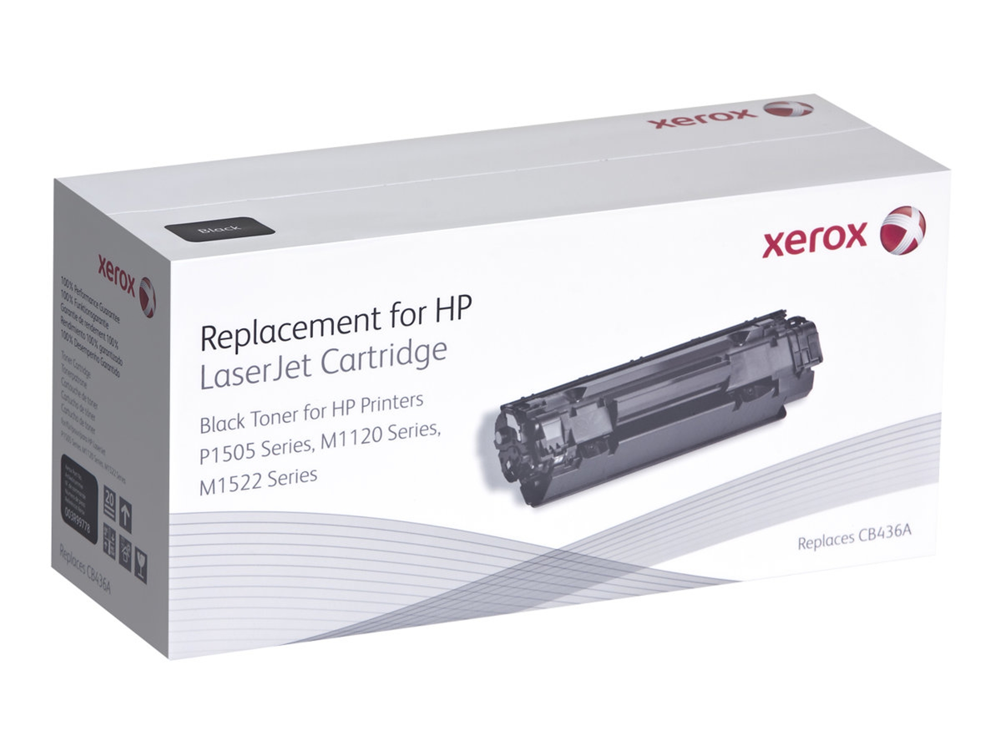 Tóner Xerox Negro compatible con HP 36A para usar con HP LJ M1120 MFP, M1522 MFP, P1505
