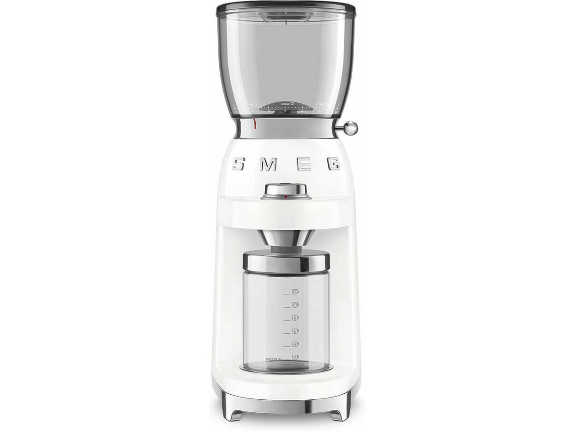 Molinillo de Café SMEG CGF11WHEU (Capacidad: 130 g - 150 W - Blanco)