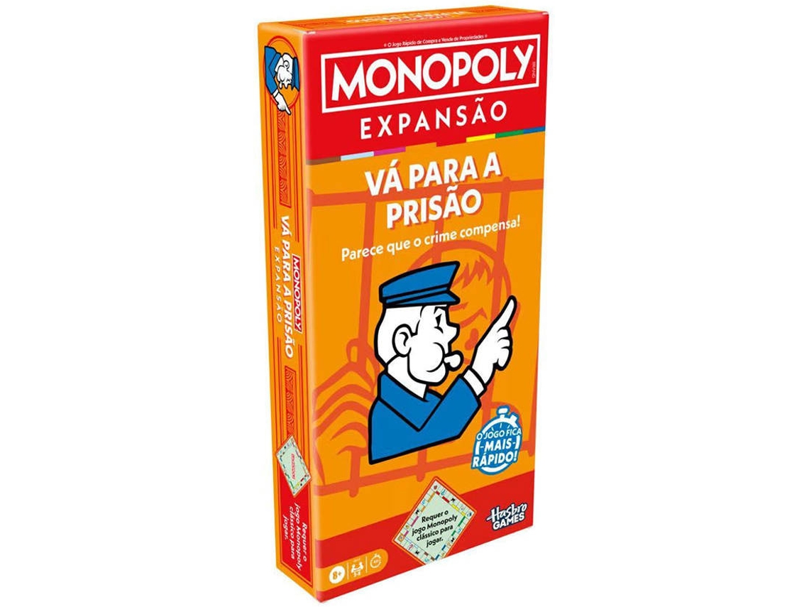 Juego de mesa HASBRO  Monopoly Go to Jail Game - HASBRO (Edad Mínima Recomendada:8 Años)