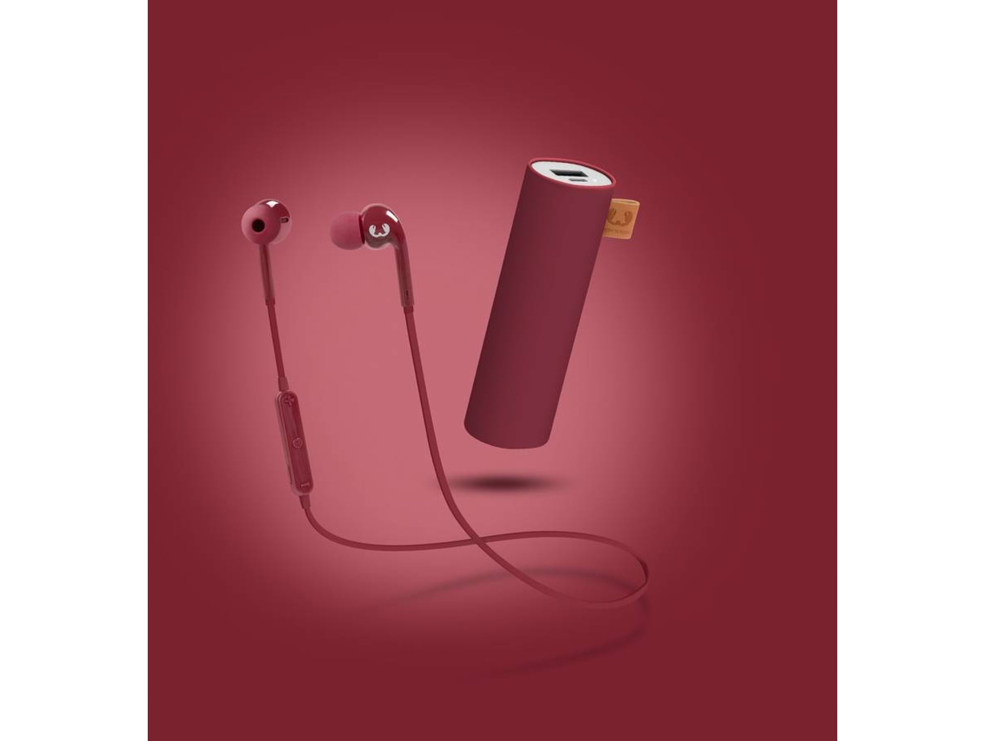 Auriculares Bluetooth FRESH 'N REBEL 8GIFT03RU (In ear - Micrófono - Rojo)
