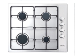 Placa de Gas CATA GI 6004 X (Gas Natural - 58 cm - Inox)