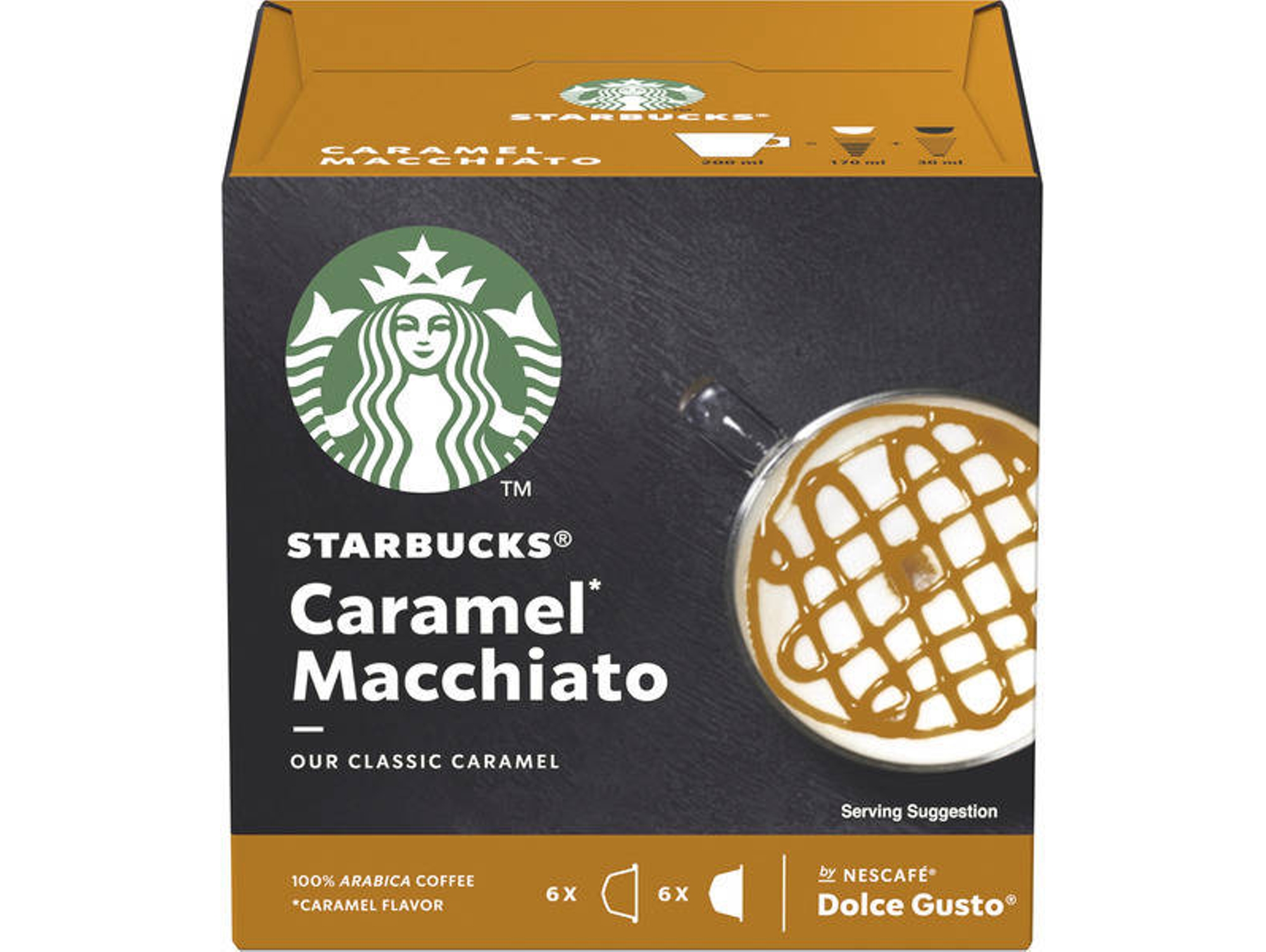 Cápsulas de café STARBUCKS by Dolce Gusto Caramel Macchiato (Pack de 12)