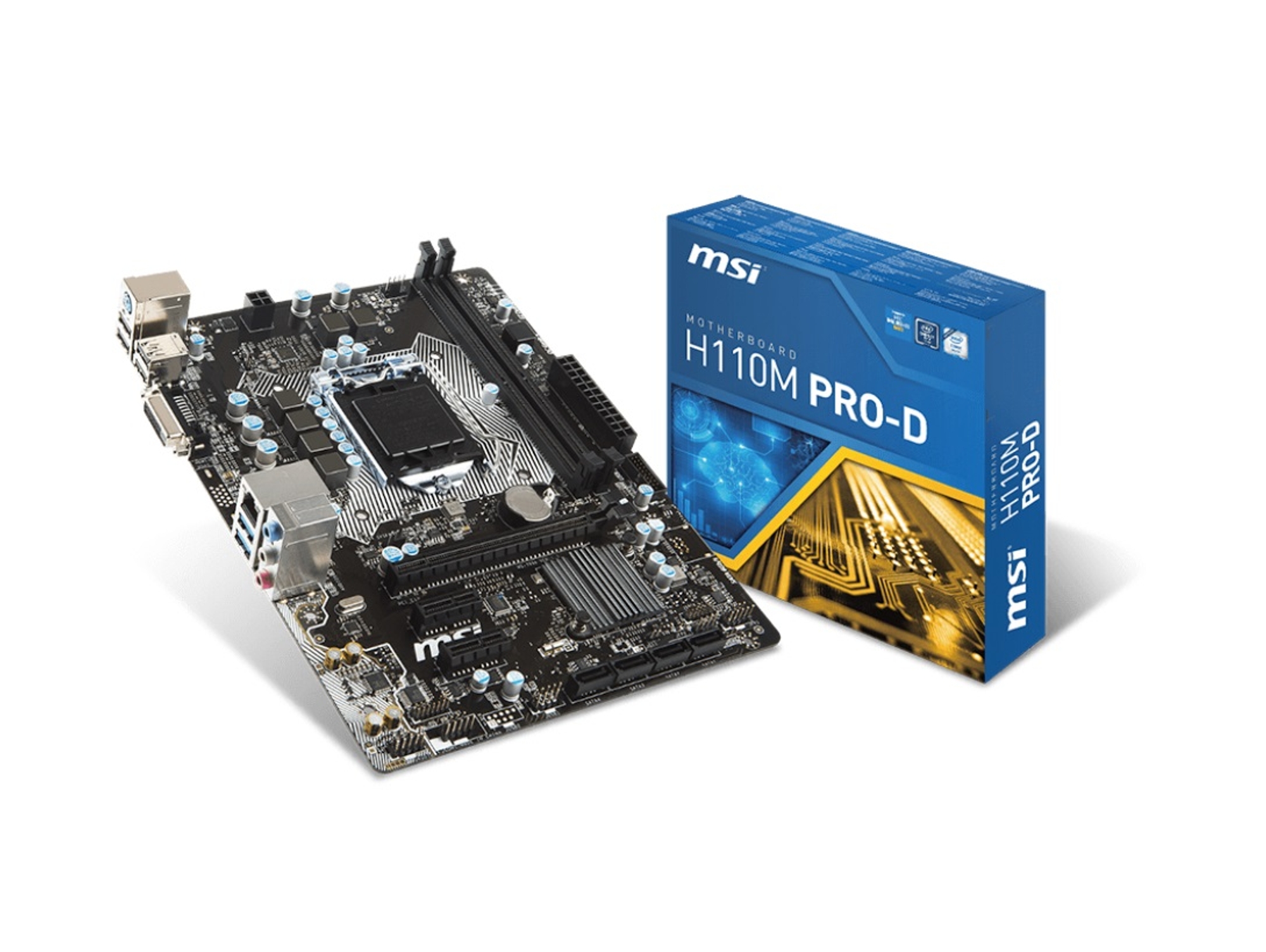 Placa Base MSI H110M PRO-D (Socket LGA 1151 - Intel H110 - Micro ATX)