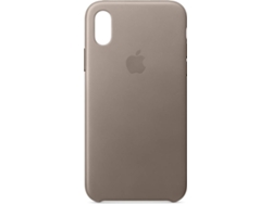 Carcasa APPLE Leather tauple iPhone X marrón