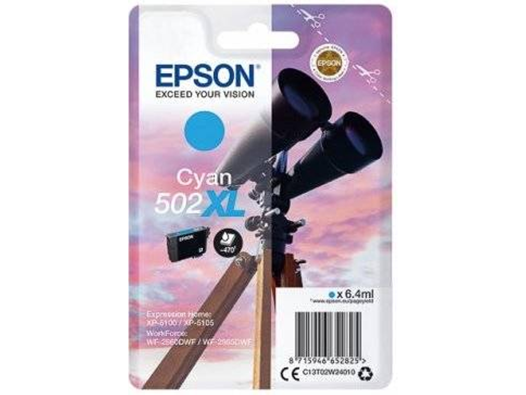Cartucho de tinta EPSON 502 XL -C13T02W24020