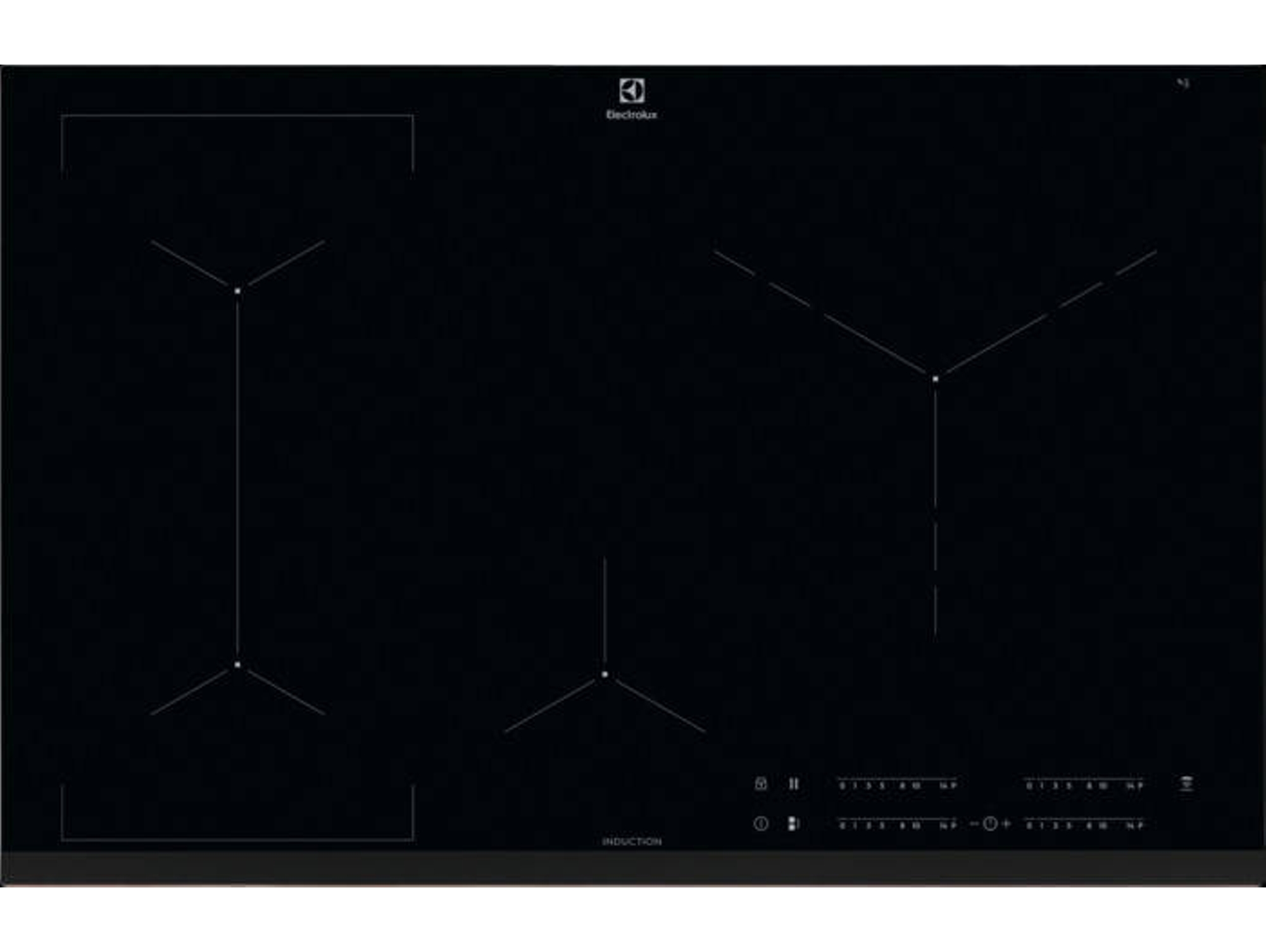 Placa de Inducción ELECTROLUX EIV83446 (Eléctrica - 78 cm - Negro)