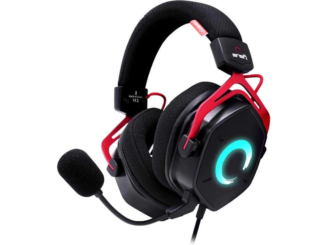 Auriculares Gaming FRTEC Enso (Con micrófono - Negro y Rojo)