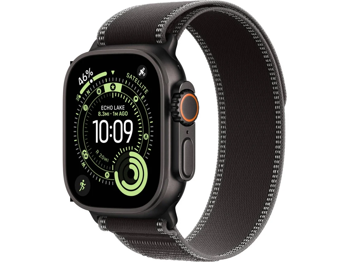  APPLE Watch Ultra 3 GPS + Cellular 49 mm Titanio Negro con Loop Trail Negro/Charcoal (Tamaño M/L)