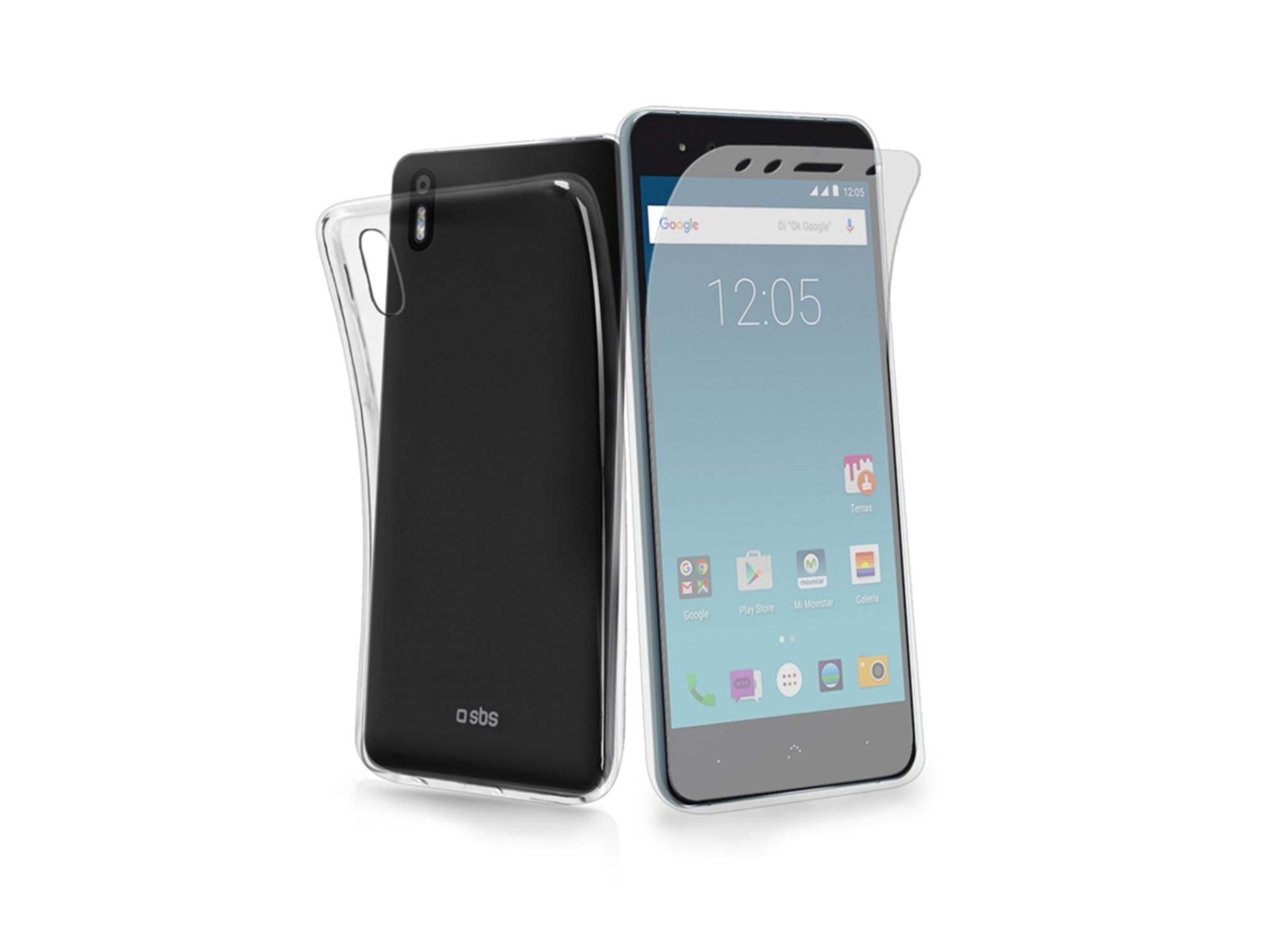 Carcasa y Protector de Pantalla BQ Aquaris X5 SBS Aero Transparente