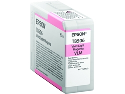 Cartucho de tinta original EPSON, T8506 80 ml, Magenta claro, C13T850600, T8506