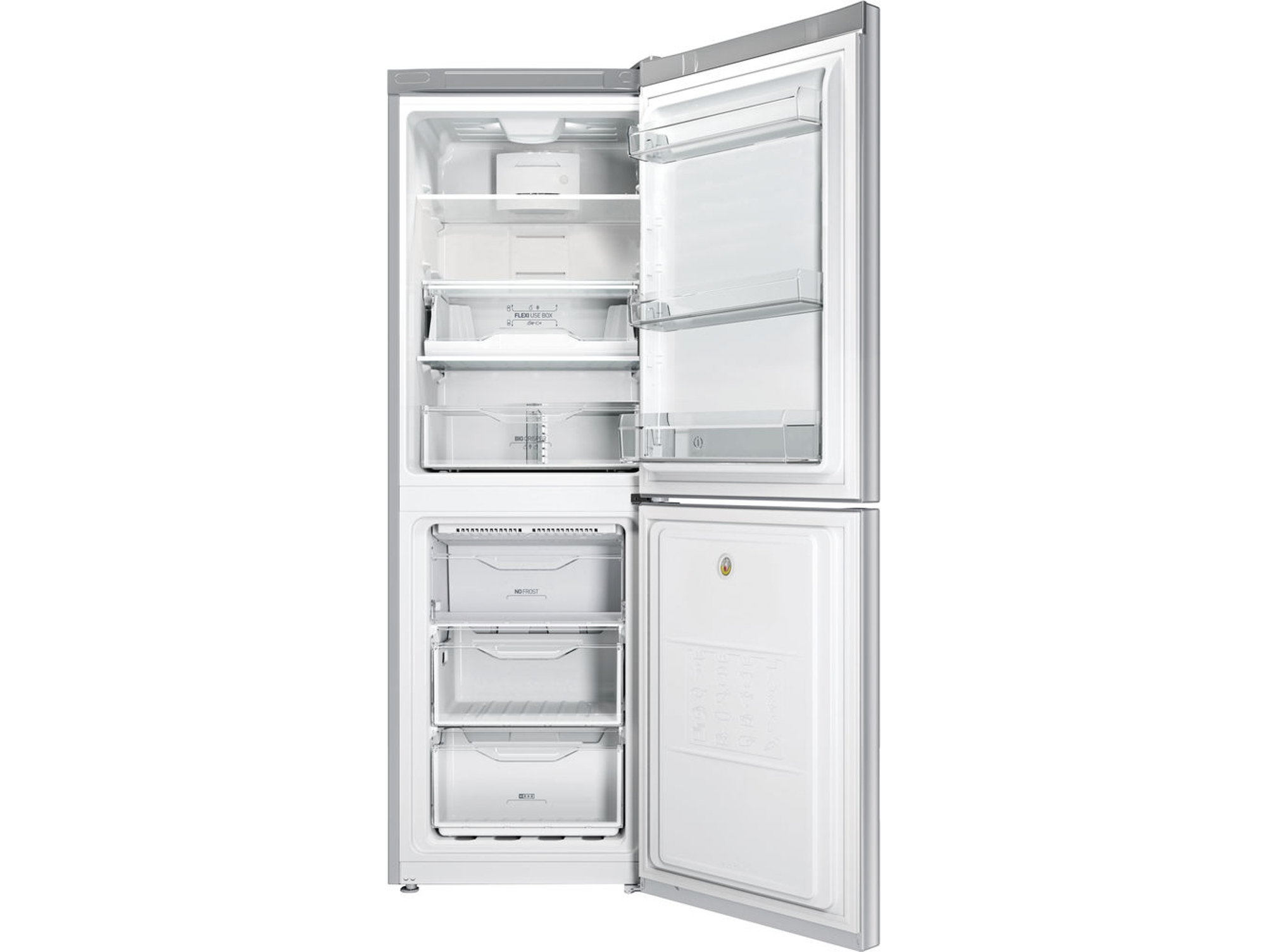 Frigorífico Combi INDESIT LI7 FF2 S B (No Frost - 178 cm - 274 L - Inox)