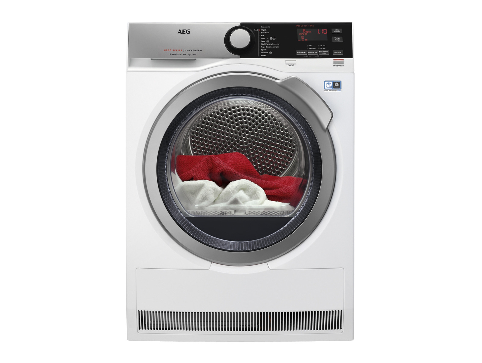 Secadora AEG T8DEE862 (8 kg - Bomba de Calor - Blanco)