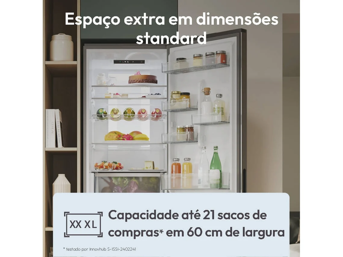 Frigorífico Combi CANDY CNCQ2T618EW (No Frost - 185 cm - 355 L