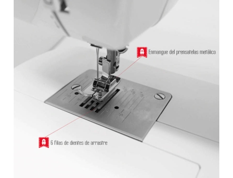 Máquina de Coser ALFA Next 10+ (12 puntadas) — Máquina de coser tamaño estándar, 12 puntadas