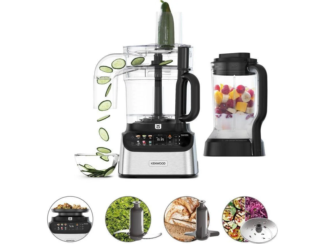 Procesador de Alimentos KENWOOD MultiPro OneTouch FDM73.480S (3 L - 1000 W - 7 accesorios)