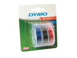 Cinta Etiquetas DYMO 9MMX3M P-3 Negro/Azul/Rojo S0847750