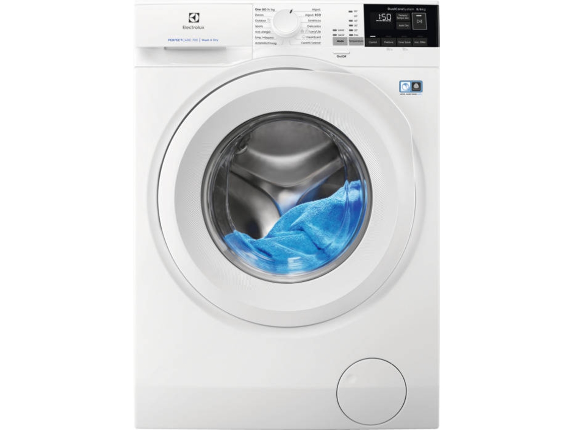 Lavasecadora ELECTROLUX EW7W2LB  (Outlet Grado A - 6/8 kg - 1600 rpm - Blanco)
