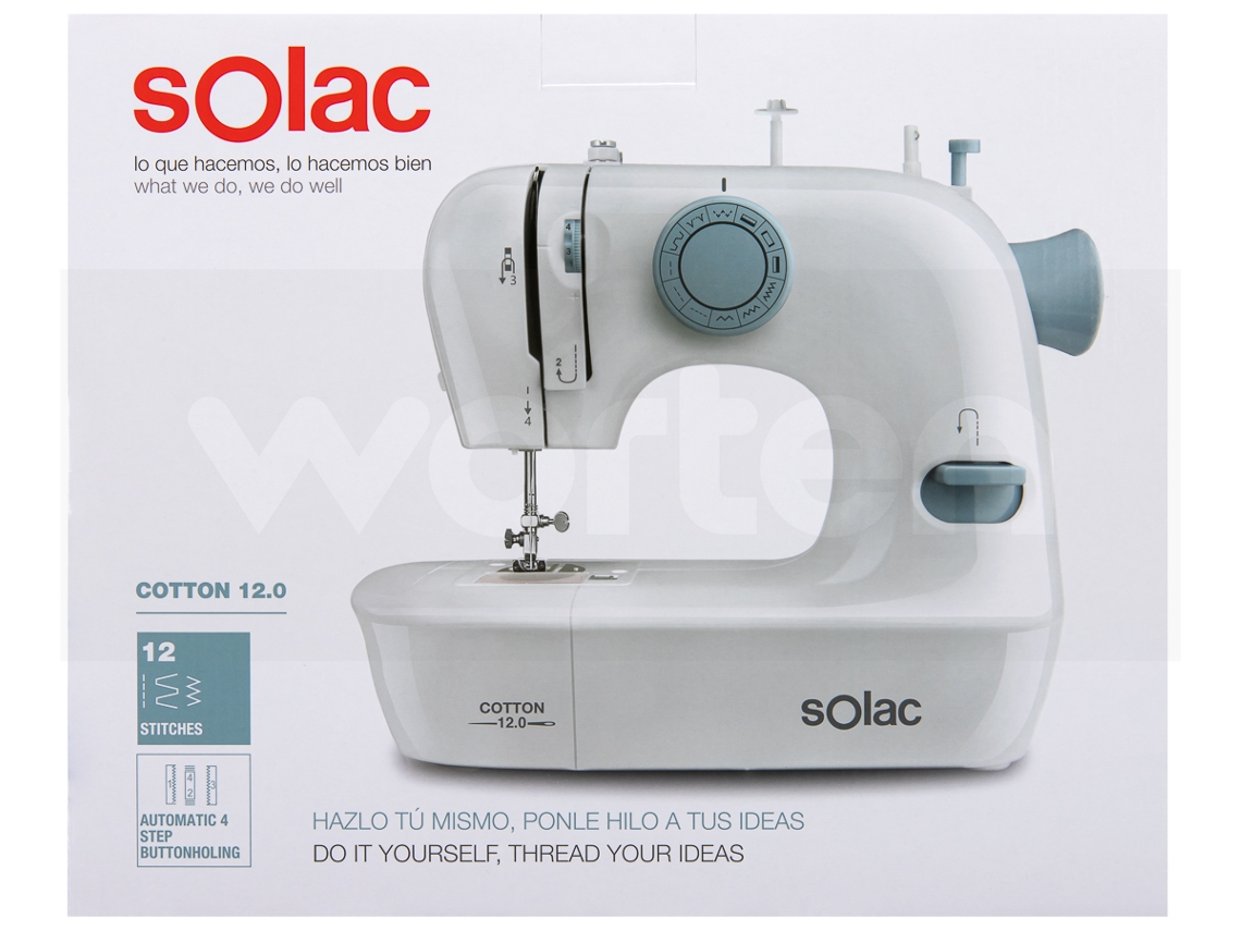 Máquina de Coser SOLAC Cotton 12.0 SW8220 (12 puntos)
