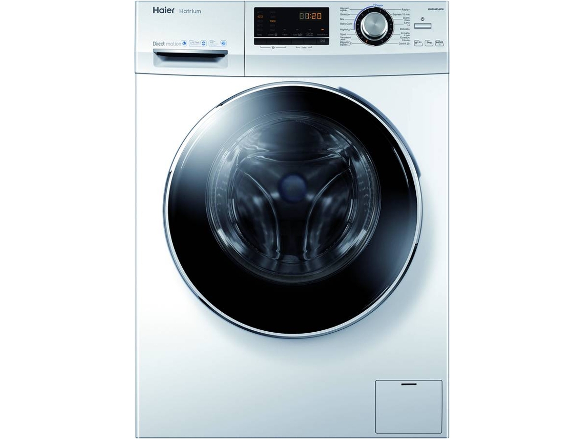 Lavadora HAIER HW90- B143636 (9 kg - 1400 rpm - Blanco)
