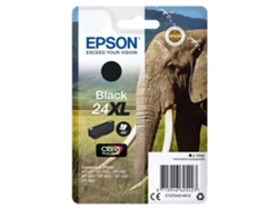 Cartucho de tinta original EPSON, 24XL, Elefante 10 ml, Negro, C13T24314012, T2431