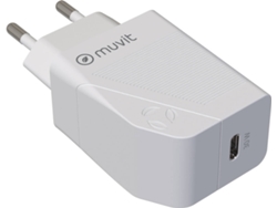Cargador MUVIT MCACC0014 (USB-C - 30 W- Blanco)