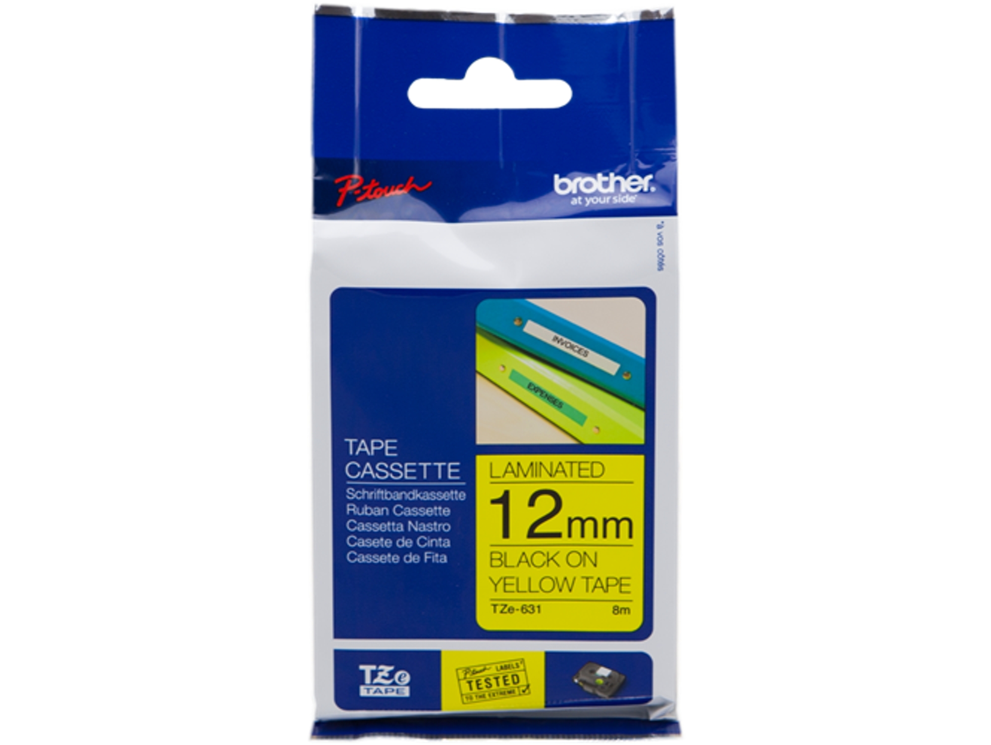 Cinta BROTHER TZe631 laminada