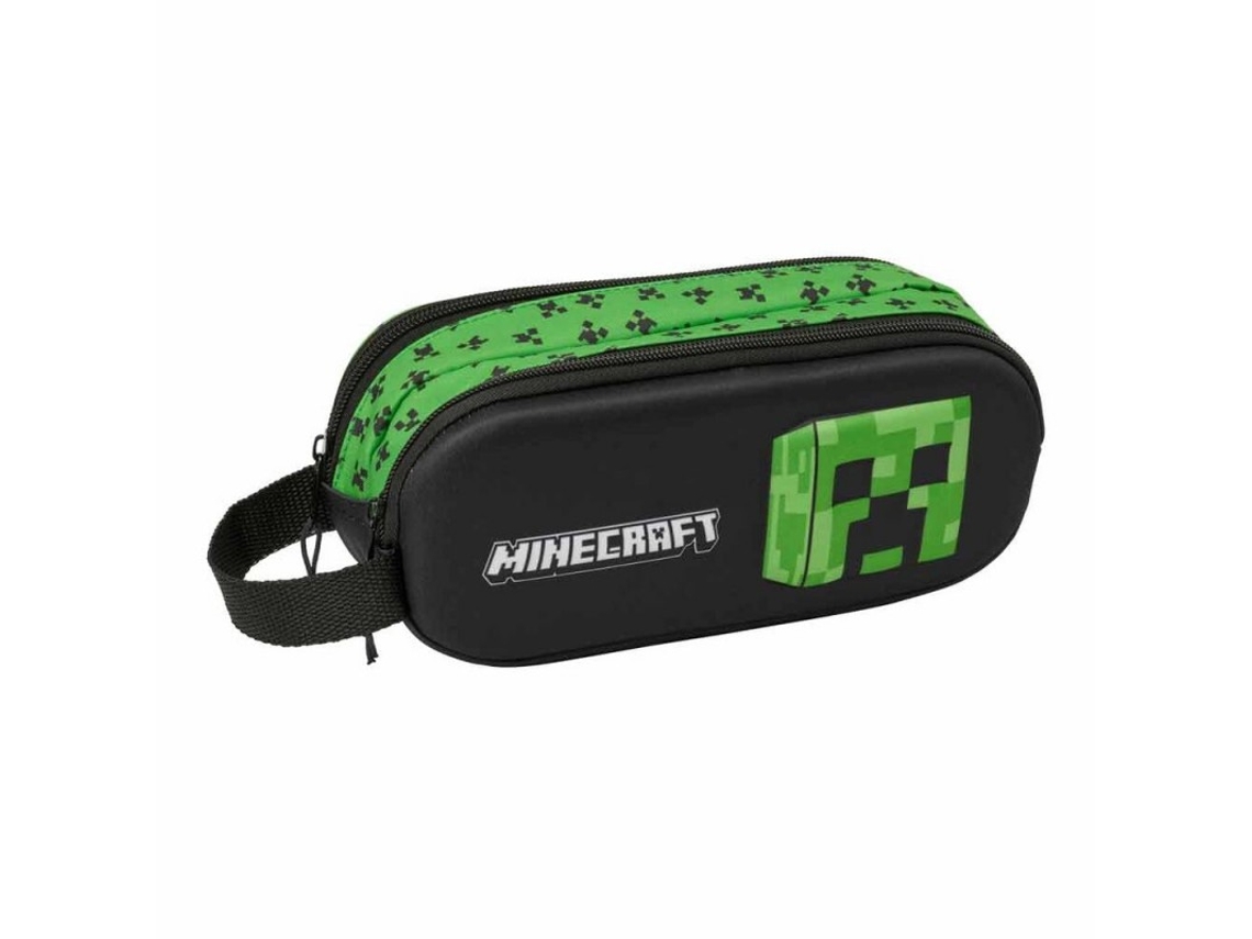 Estuche Doble MINECRAFT 3D (21 x 6 x 8 cm)