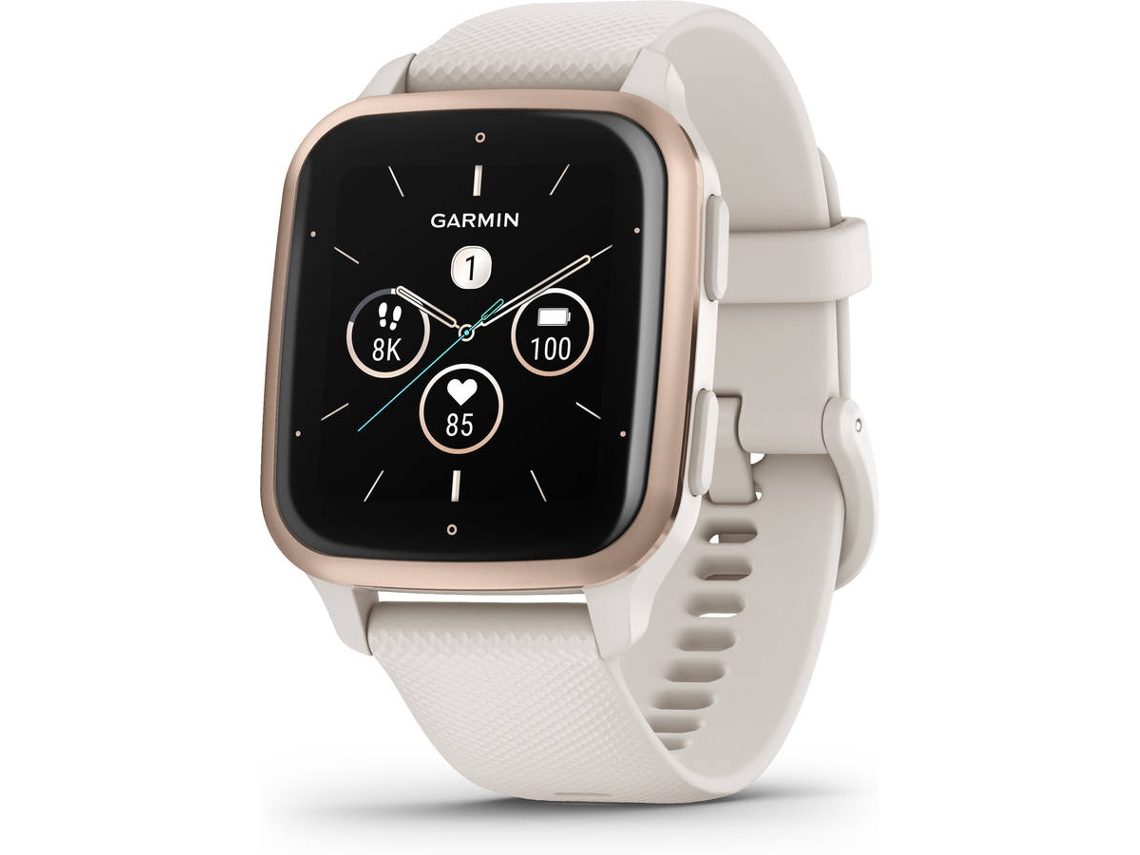 Smartwatch GARMIN Venu SQ 2 Music (Bluetooth - Hasta 11 días de autonomía - Blanco)