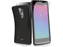 Carcasa y Protector de Pantalla LG Leon SBS Aero Negro