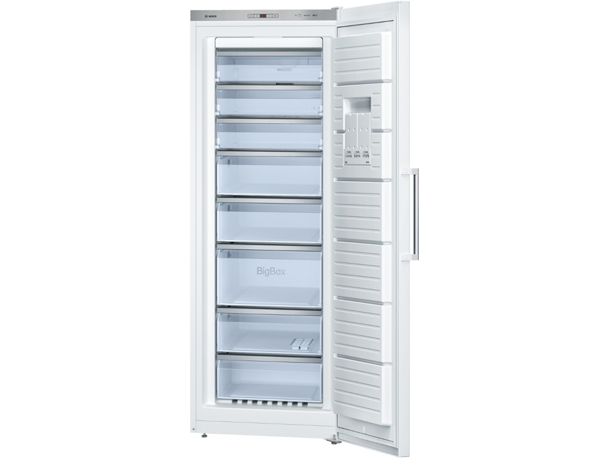 Congelador Vertical BOSCH GSN58AW35 (No Frost - 191 cm - 360 L - Blanco)