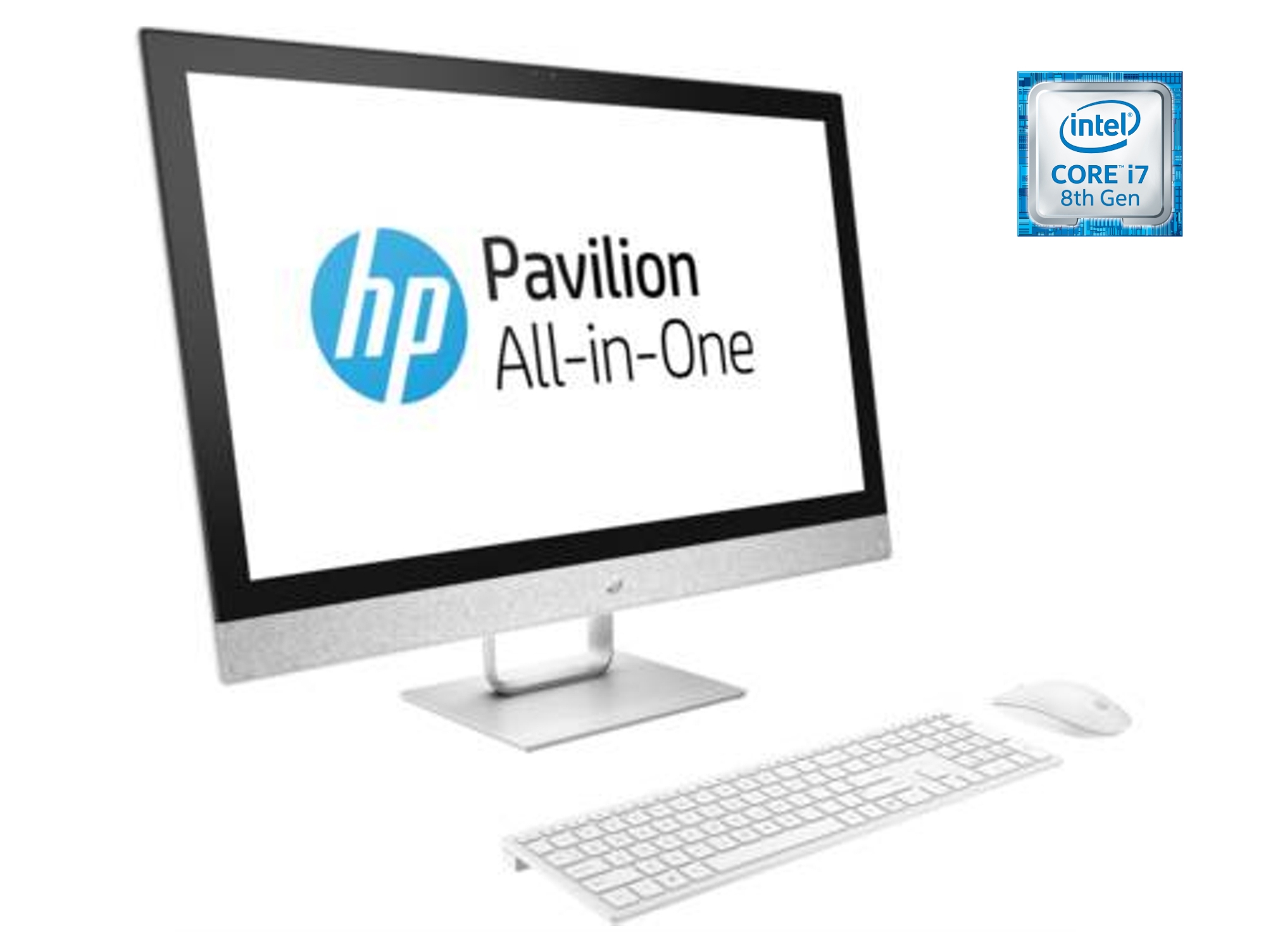All In One 27'' HP Pavilion 27-r102ns (i7-8700T - 8 GB RAM - 1 TB HDD + 128 GB SSD - AMD Radeon 530 Graphics)