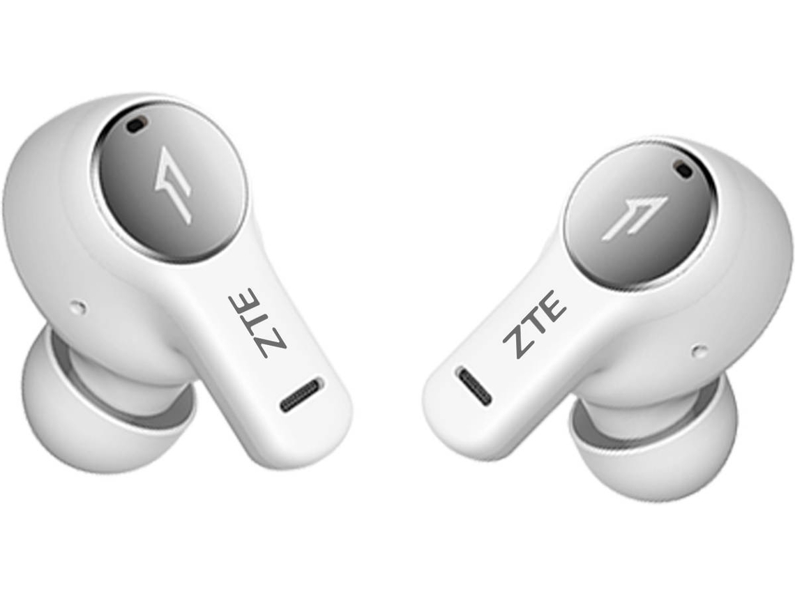 Auriculares Bluetooth True Wireless ZTE Livebuds (In Ear - Micrófono -  Blanco)