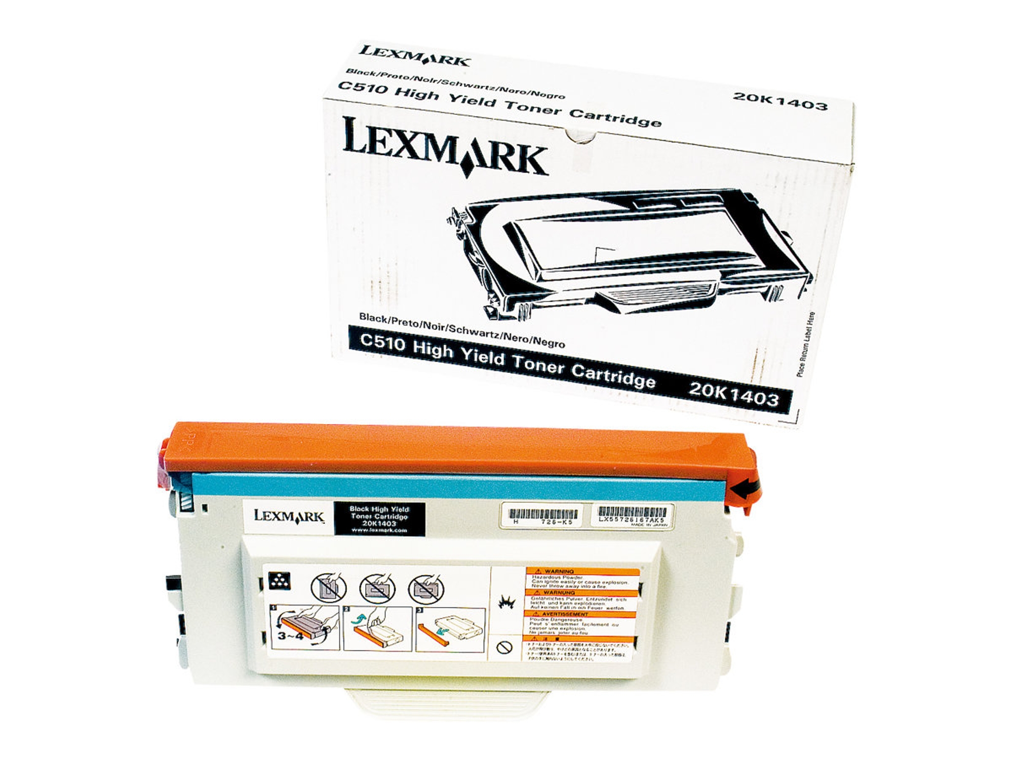 Tóner LEXMARK 20K1403 Negro