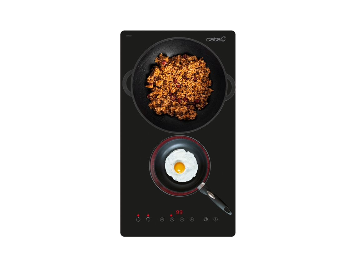Placa de Vitrocerámica CATA TD 3002 BK (Eléctrica - 39 cm - Negro)