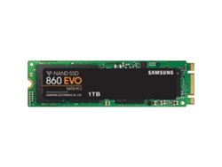 Disco SSD Interno SAMSUNG 860 EVO M.2 1TB (1 TB - M.2 SATA - 550 MB/s)