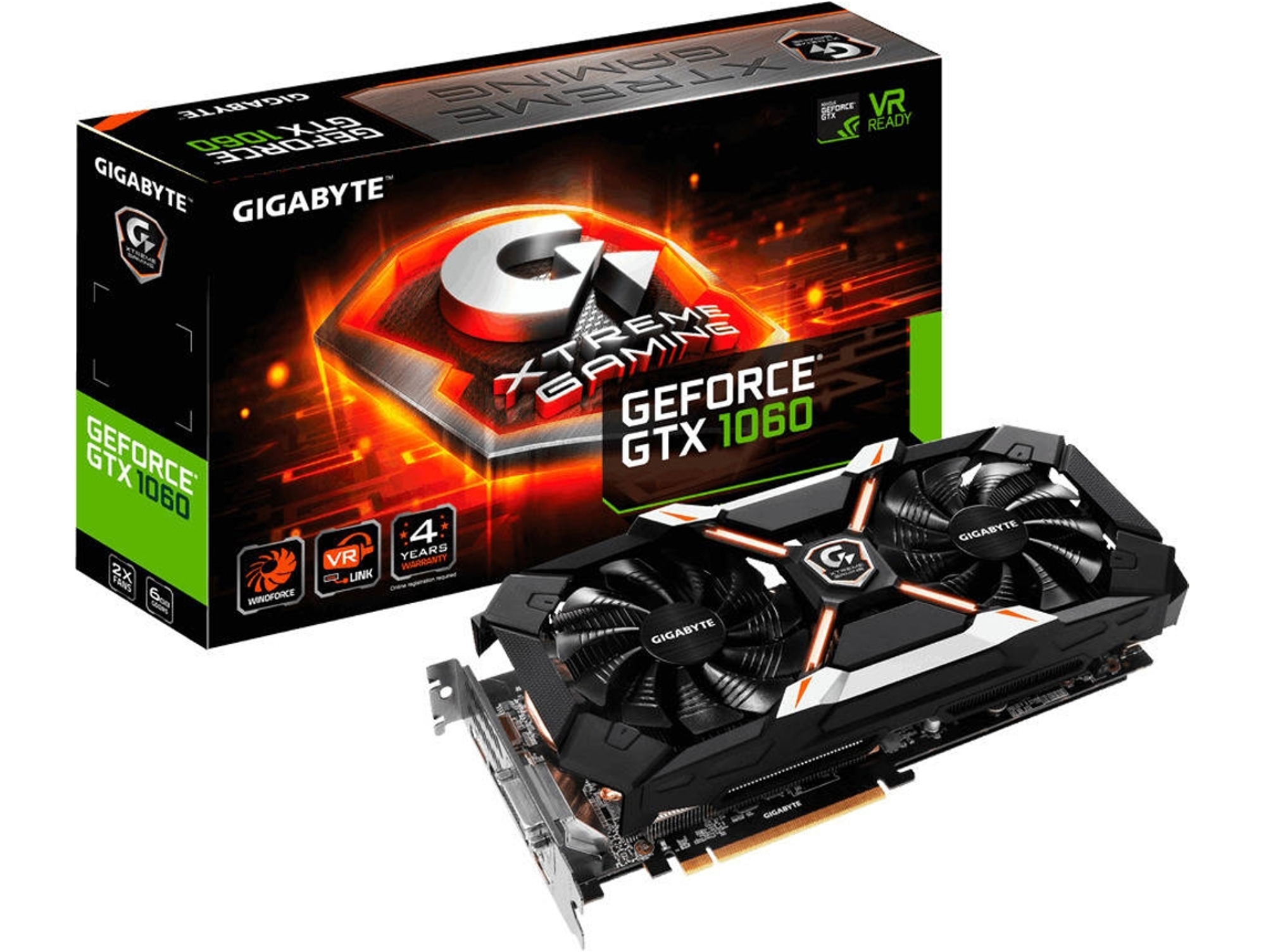 Tarjeta Gráfiaca GIGABYTE GTX 1060 XT GAMING 6GB