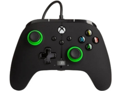 Mando con Cable POWERA Hint Green (Xbox Series S/X - Negro)