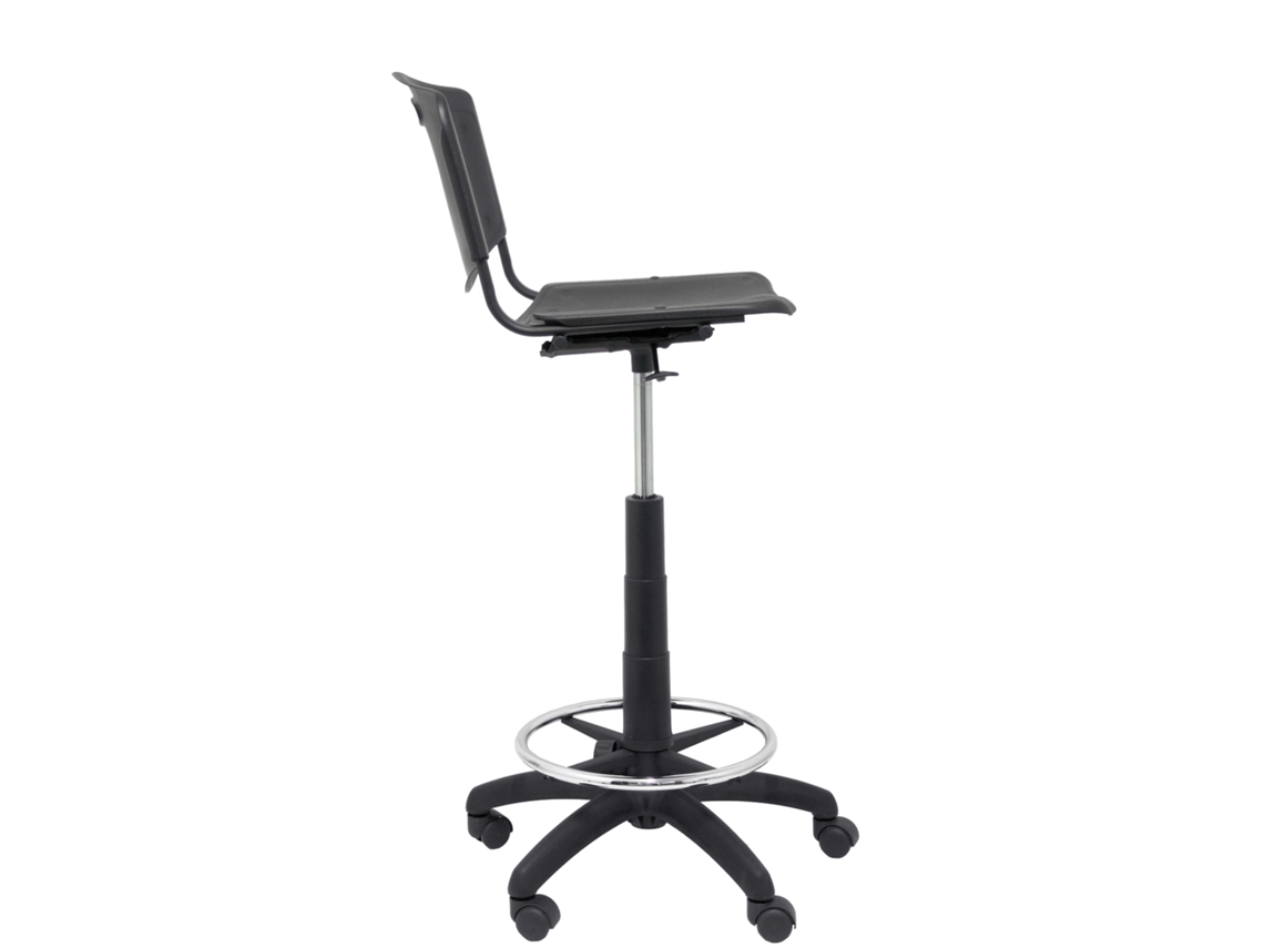 Silla de Escritorio Alta PIQUERAS Y CRESPO Robledo Negro (PVC)