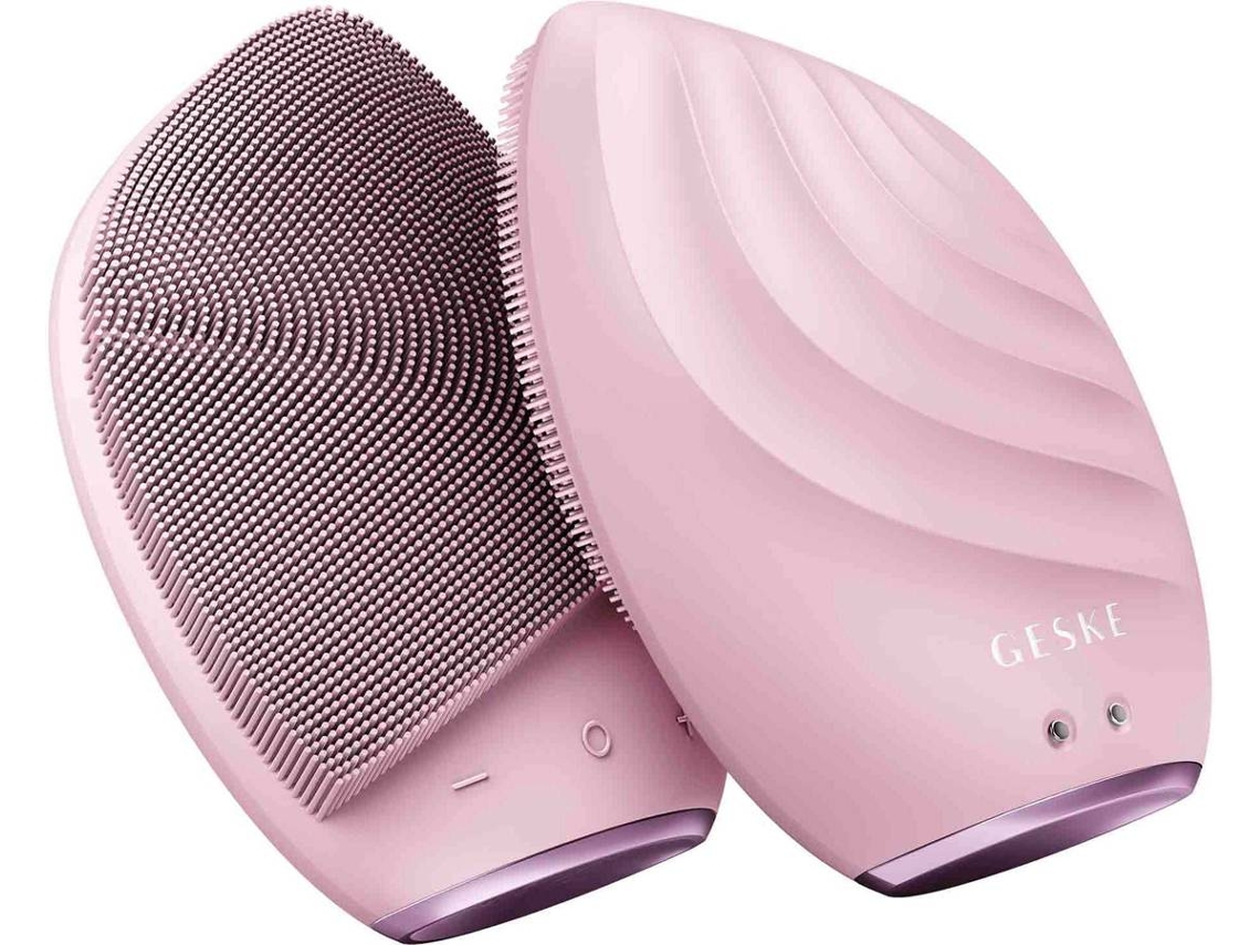 Cepillo de Limpieza Facial Sonic GESKE 5 en 1 (Rosa)