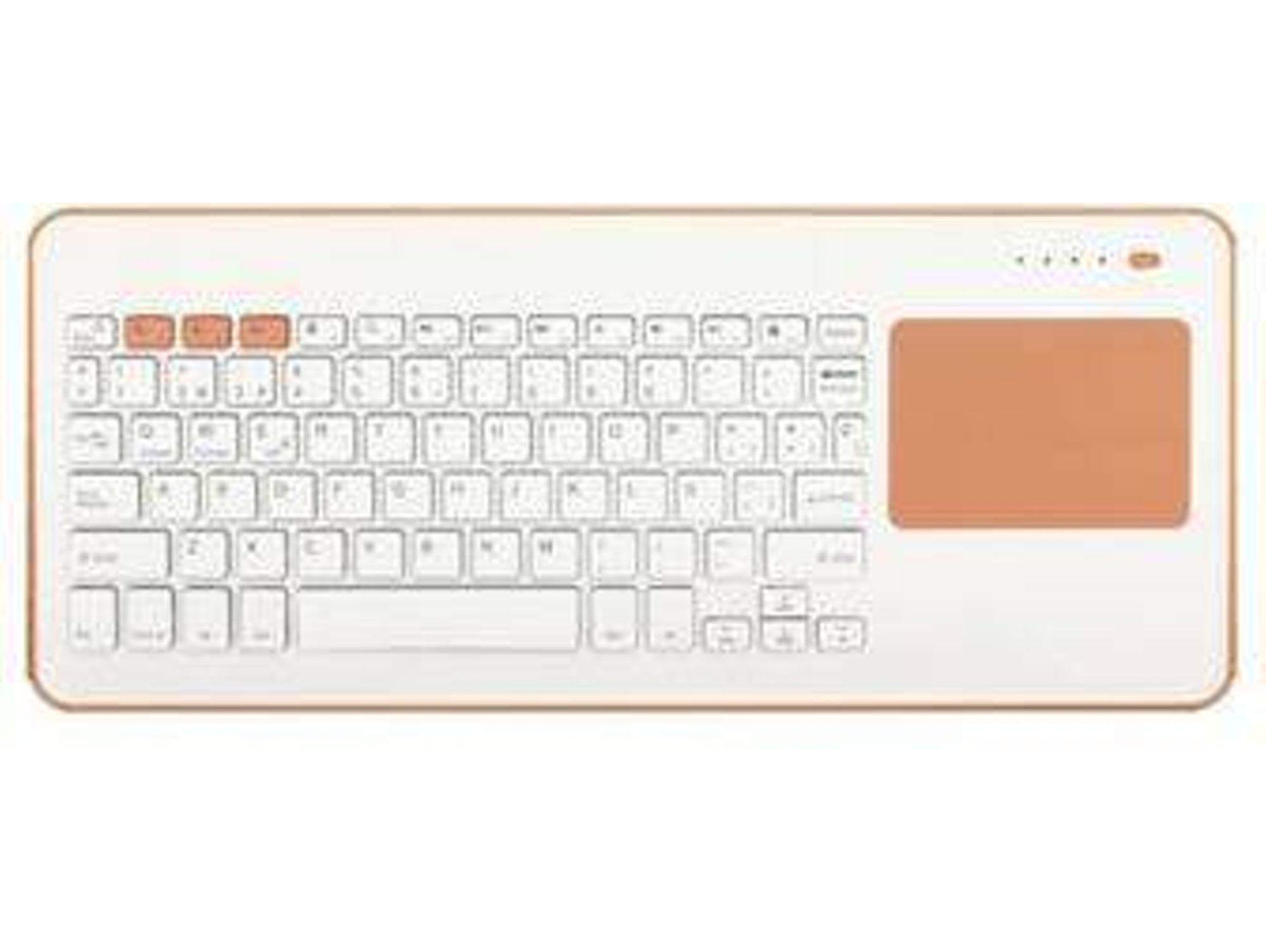 Teclado SILVERHT Touchpad (Inalámbrico - Teclado numérico - Naranja)
