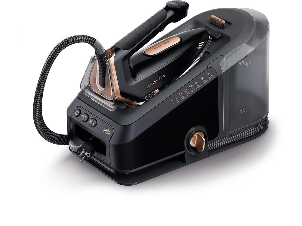 Centro de Planchado BRAUN IS7286BK Carestyle 7 (Pressão 8 bar - Jato Vapor 650 g/min)