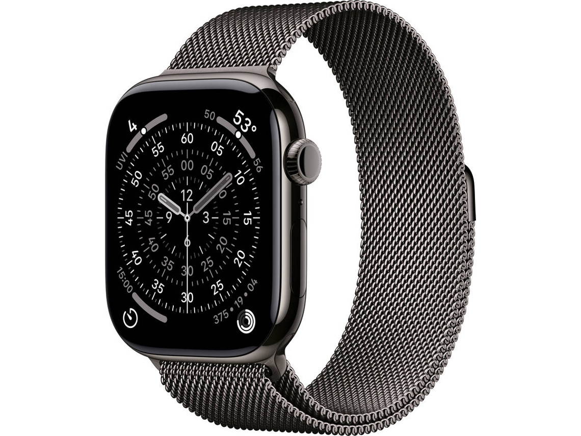  APPLE Watch Series 11 GPS + Cellular 46 mm Titanio Pizarra con Correa Deportiva Negro (Tamaño M/L)