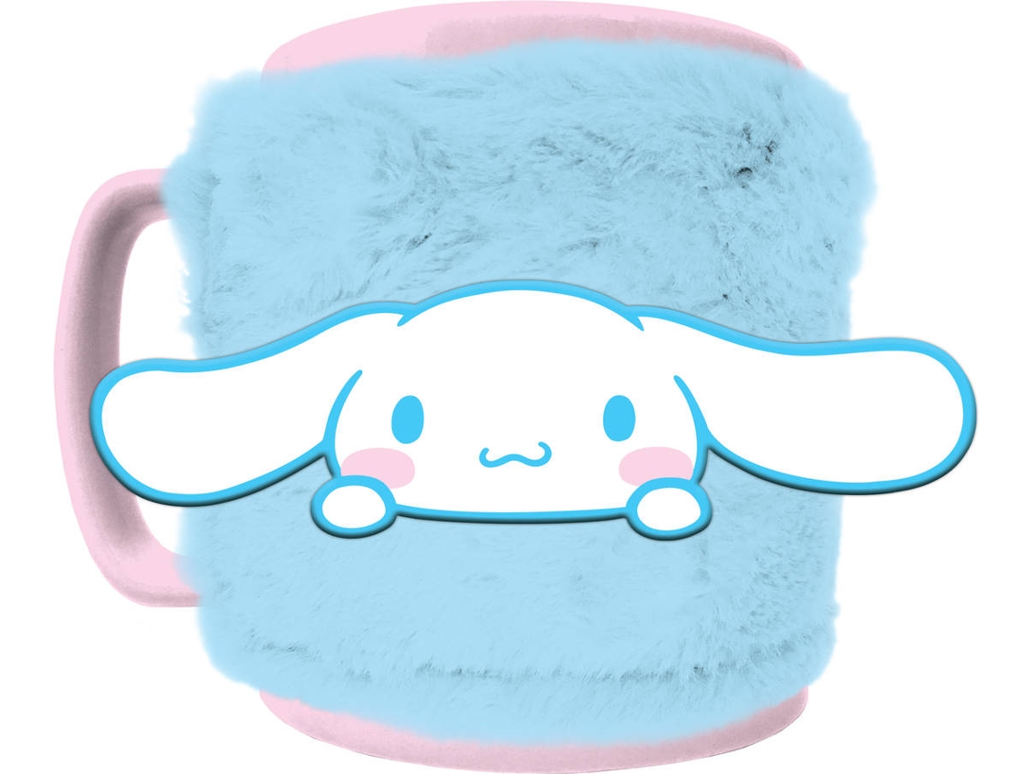 Taza peluda PYRAMID Hello Kitty - Cinnamaroll (funda removible - 440 ml)