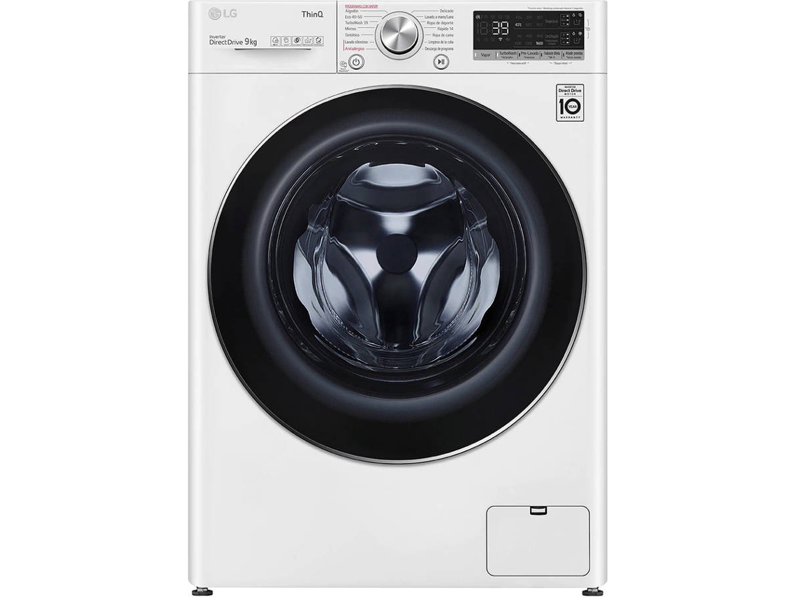 Lavadora LG F6WV7509S2W (9 kg - 1600 rpm - Blanco)