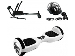 Hoverboard L-LINK con Casco/Protecciones/Kart Blanco Y Negro