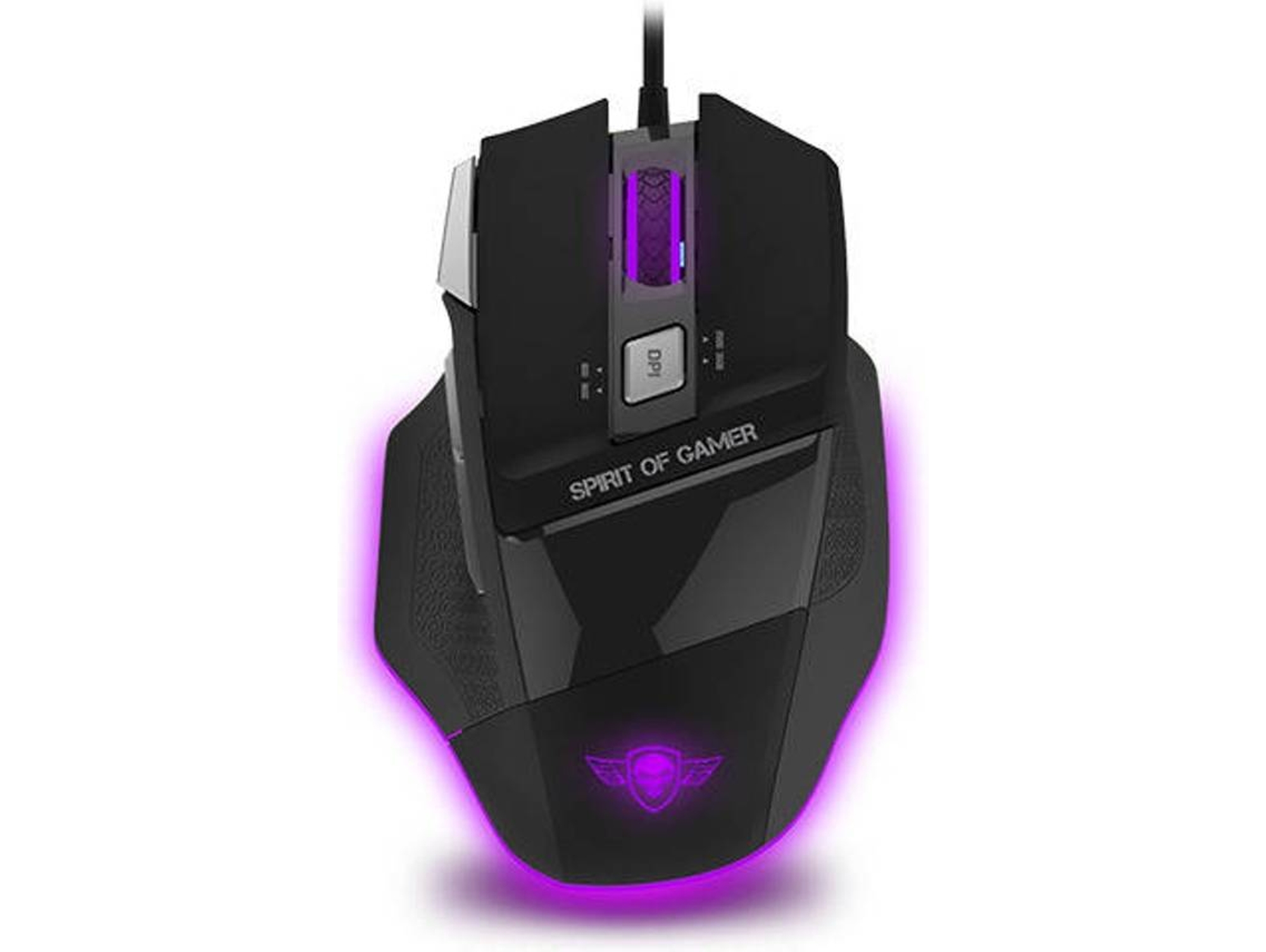 Ratón Gaming SPIRIT OF GAMER PRO-M8 Light Edition (3500 dpi - Negro)