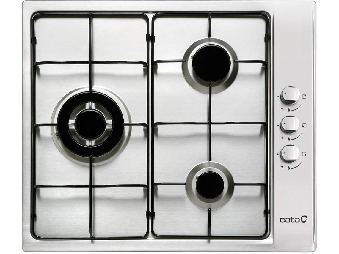 Placa de Gas CATA GI 6021 X (Gas Natural - 58 cm - Inox)