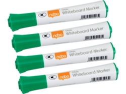 Set de 10 rotuladores NOBO con punta redonda de 2 mm (verde)