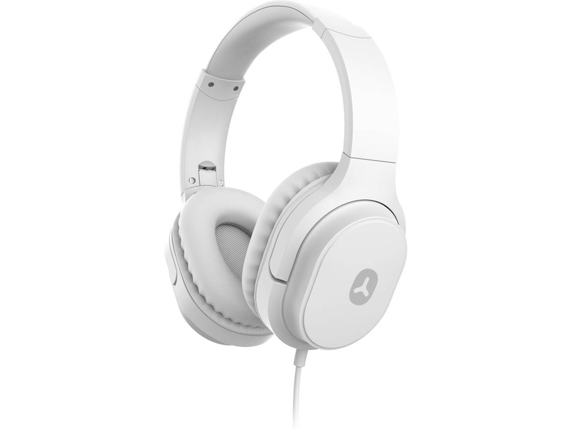 Auriculares con Cable GOODIS (Over Ear - Micrófono - Blanco)